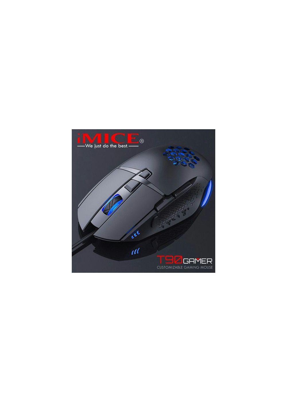 Mouse Gamer Premium Imice T90 7200 Dpi Rgb Shooter-7