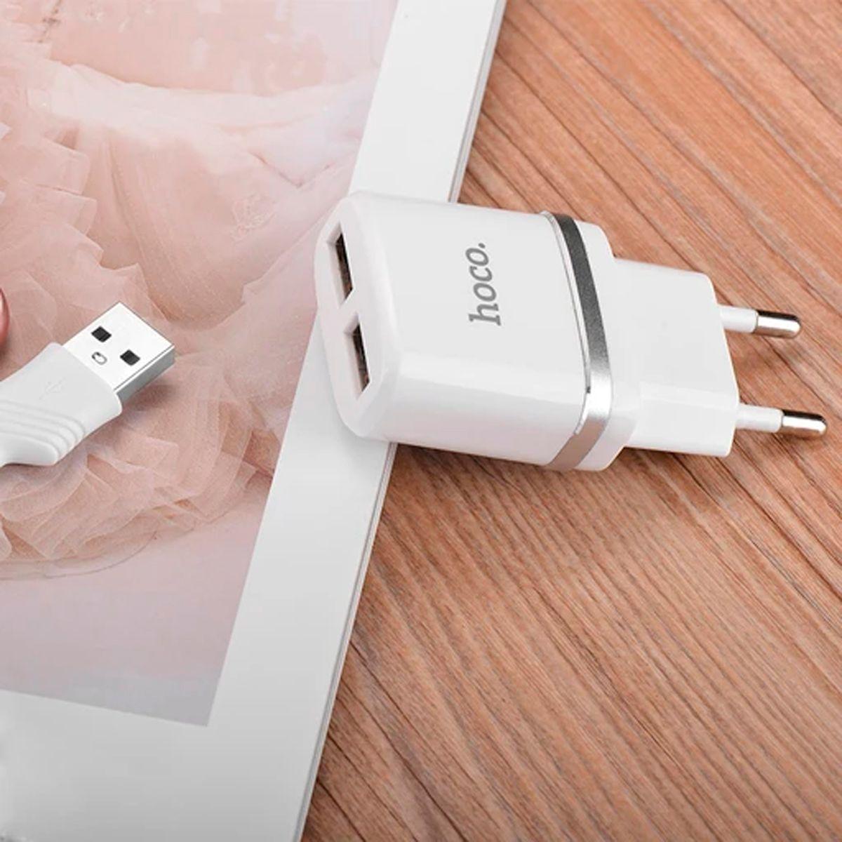 Cargador Certificado Sec Hoco C12 + Cable Lightning 2.4a-5