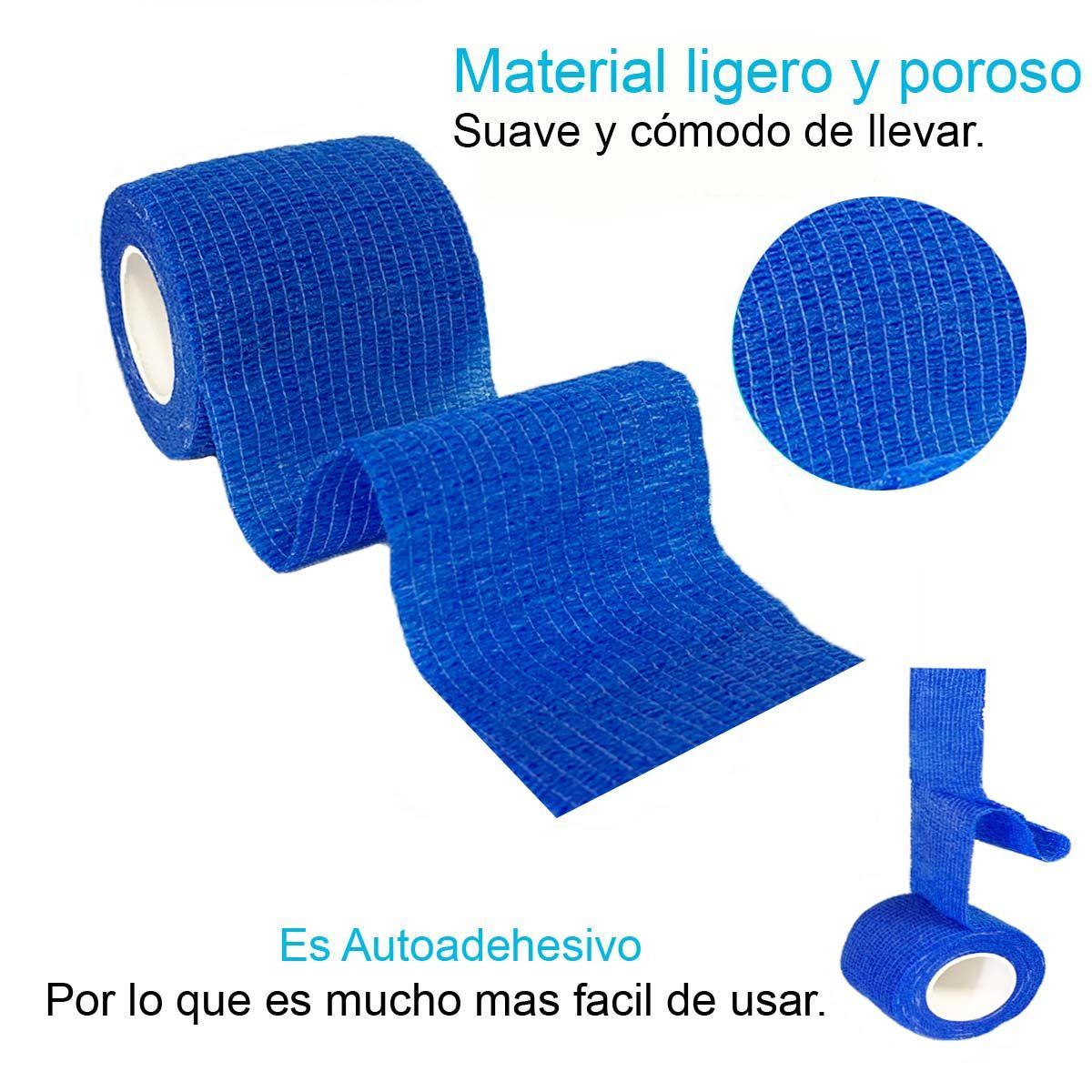 Venda Autoadherente Compatible Con Coban 15cm X 4.5mt -1 Und Azul-1