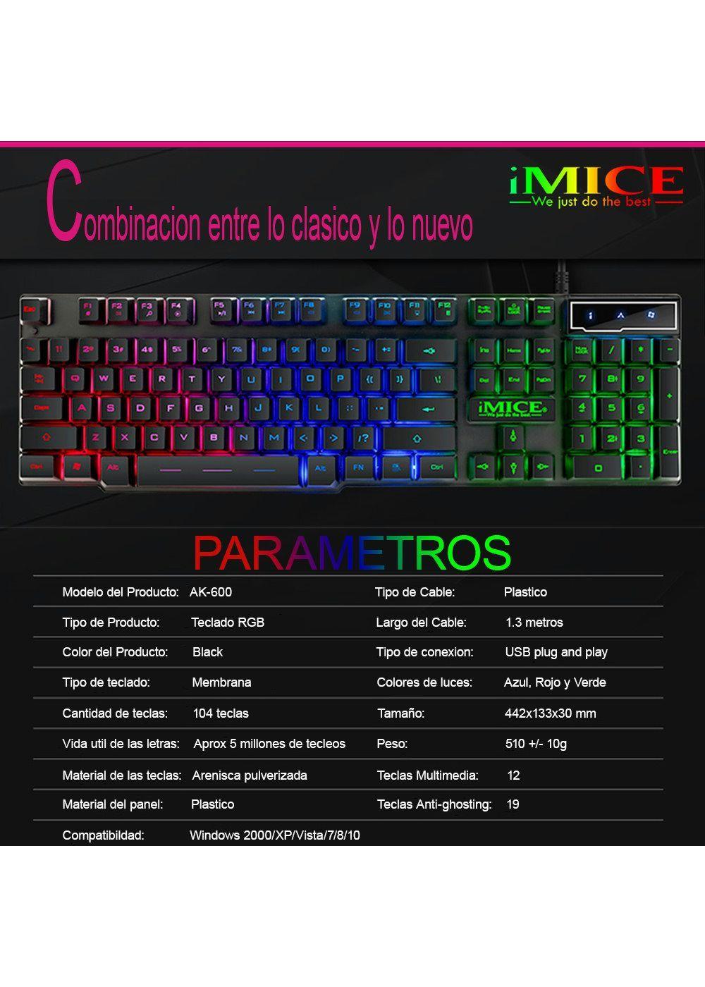 Teclado Gamer Premium Ak 600 Retroiluminado-2