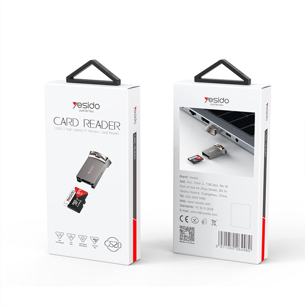 Adaptador Otg Tarjeta Tf A Usb Yesido Gs20-6