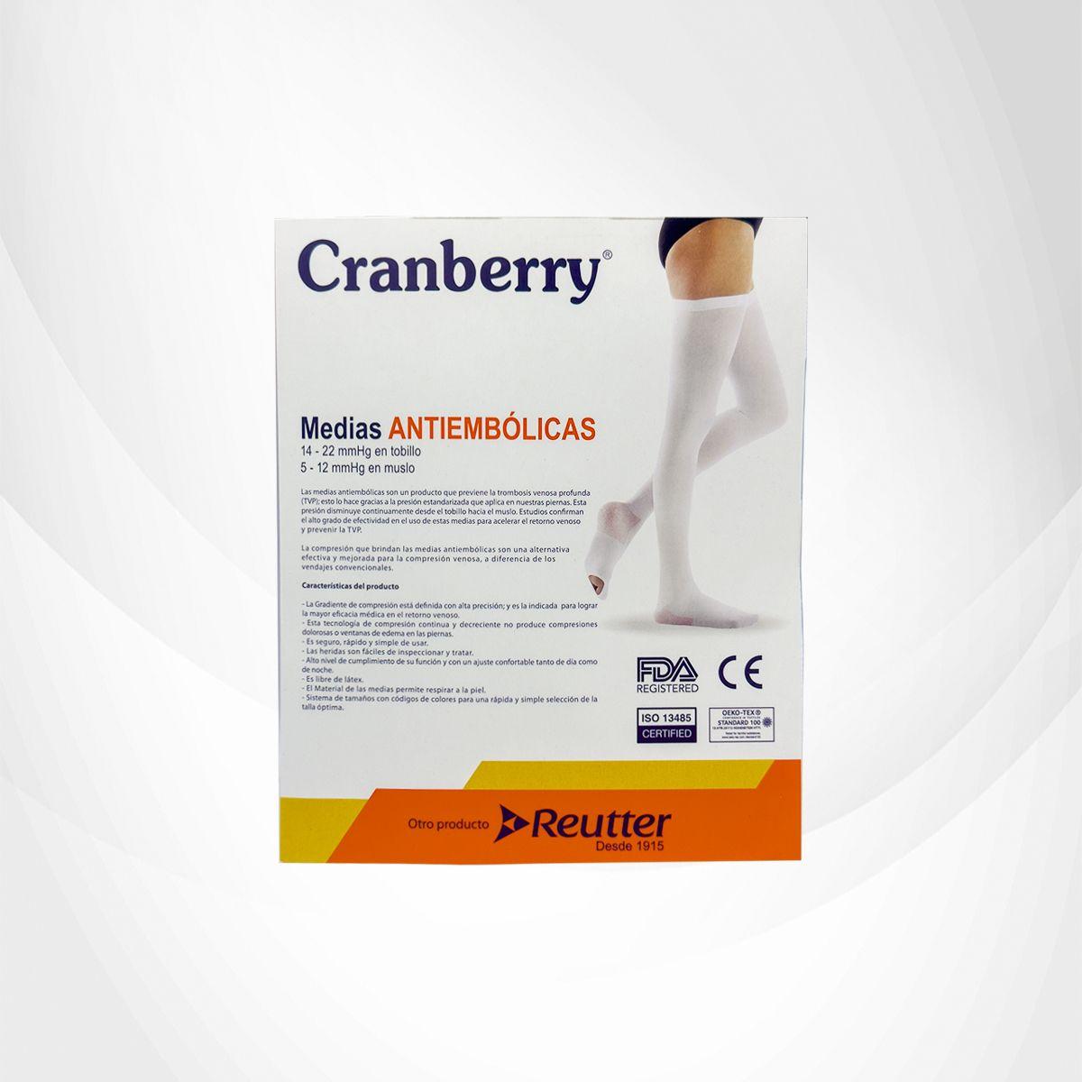 Medias Antiembolicas De Compresion - Cranberry Talla XL-6
