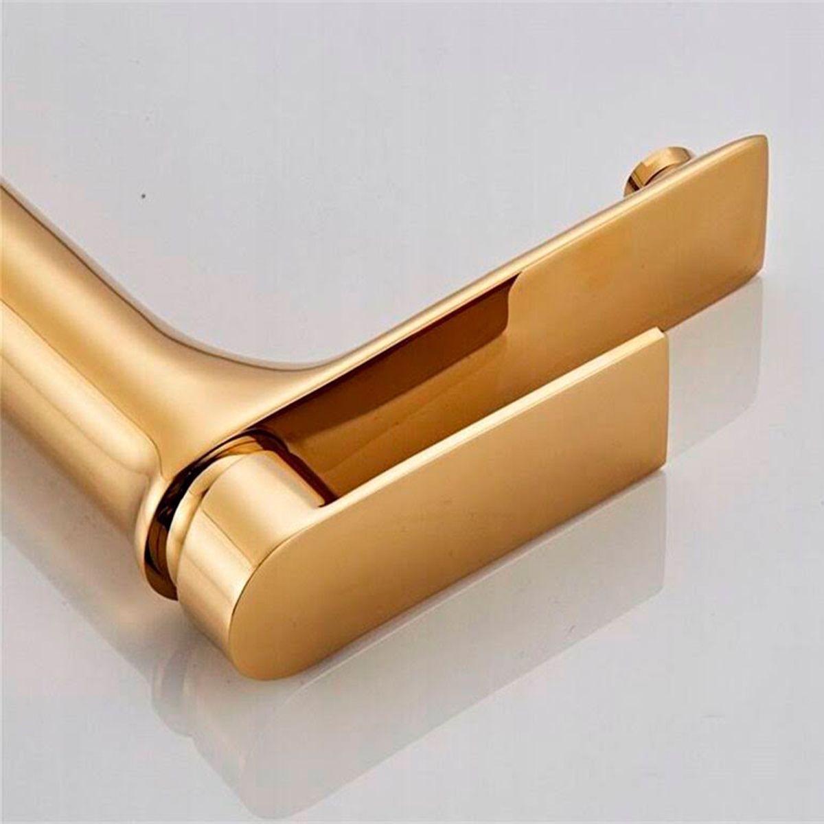 Llave Griferia Lavamanos Monomando Dorado Tap28-3