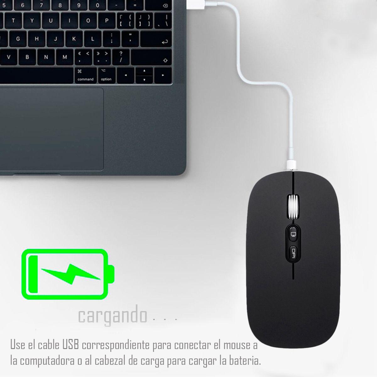 Mouse Inalámbricos Wireless Bluetooth Imice E-1400 Negro-4