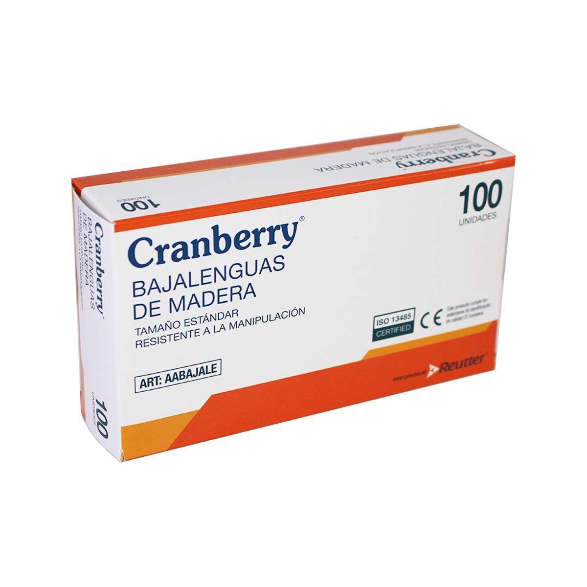 Bajalengua De Madera No Estéril Desechable Cranberry 100 Uds-4