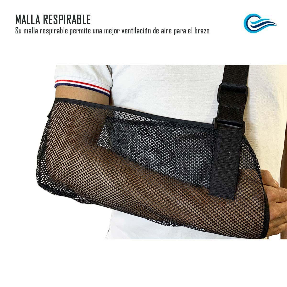 Cabestrillo Inmovilizador Malla Para Brazo Talla M Negro Oneder-2