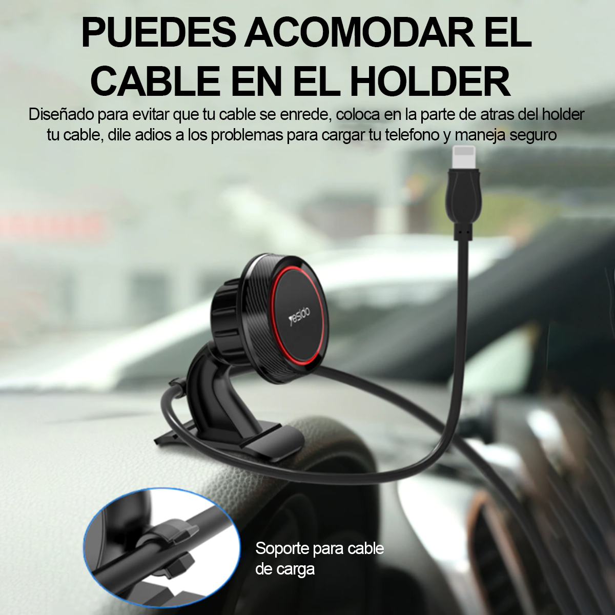 Soporte Holder Porta Celular Magnetico Marca Yesido C60-3