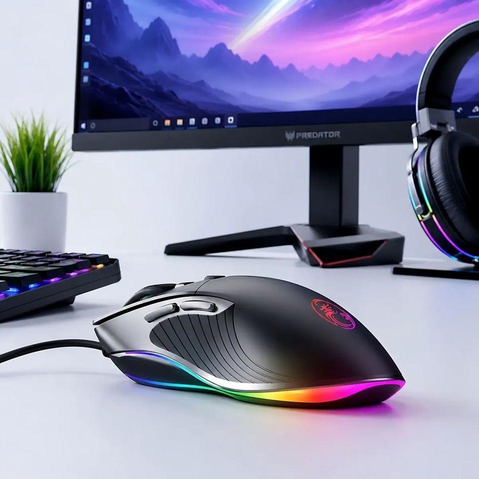 Kit Gamer Mouse Imice X6 6400 Dpi Mousepad Rgb 35x25cm-8