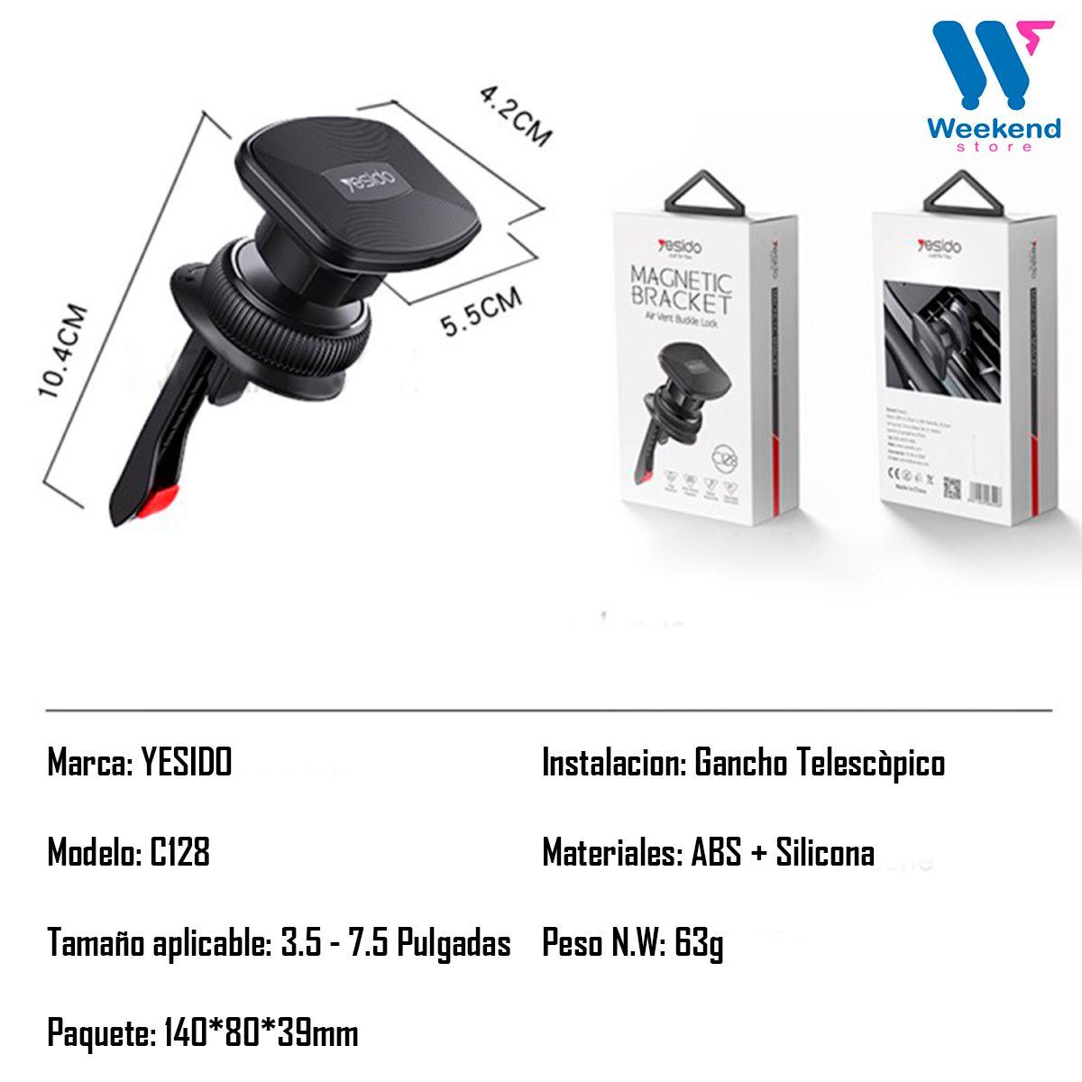 Soporte Para Auto Porta Teléfono Magnético Yesido C128-7