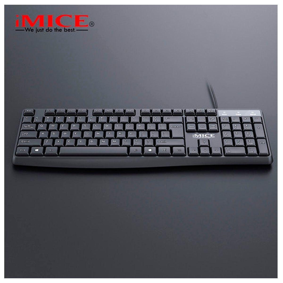 Kit Teclado + Mouse Usb Imice Km-520 Teletrabajo Oficina-6
