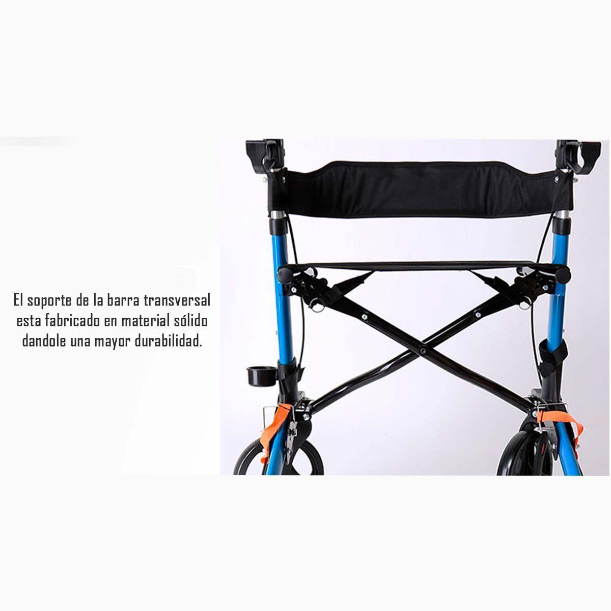 Andador Burrito 4 Ruedas Con Asiento Portatil-4