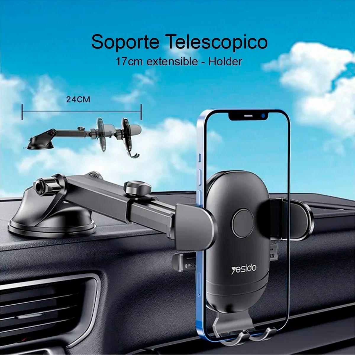 Soporte Holder Celular Auto Con Ventosa Brazo Yesido C138-5
