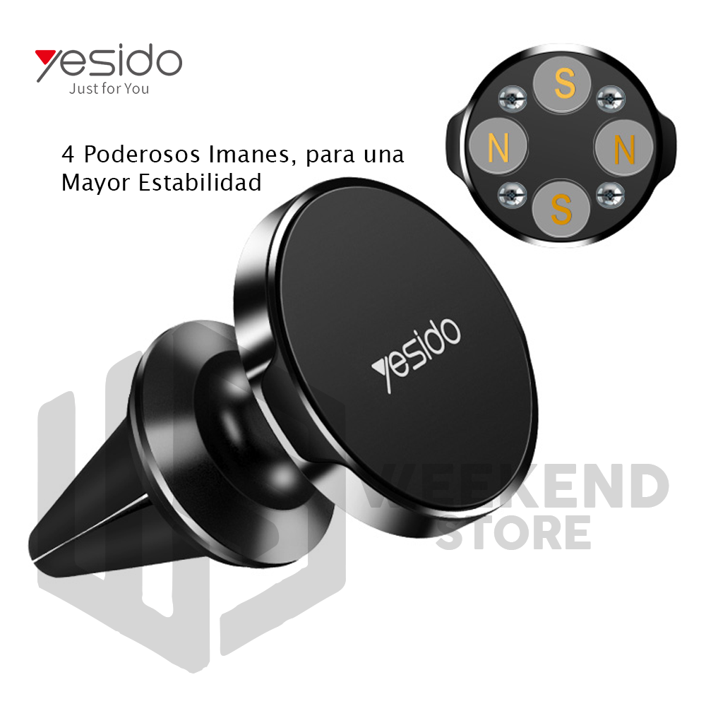 Soporte Holder Porta Celular Magnetico Marca Yesido C49-2