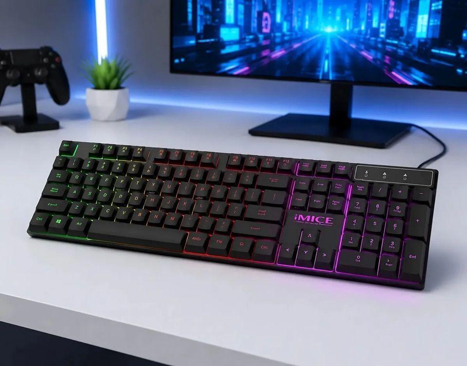 Kit Gamer Teclado Ak600 New + Mouse X6 3200 + Mousepad S Rgb Negro-3