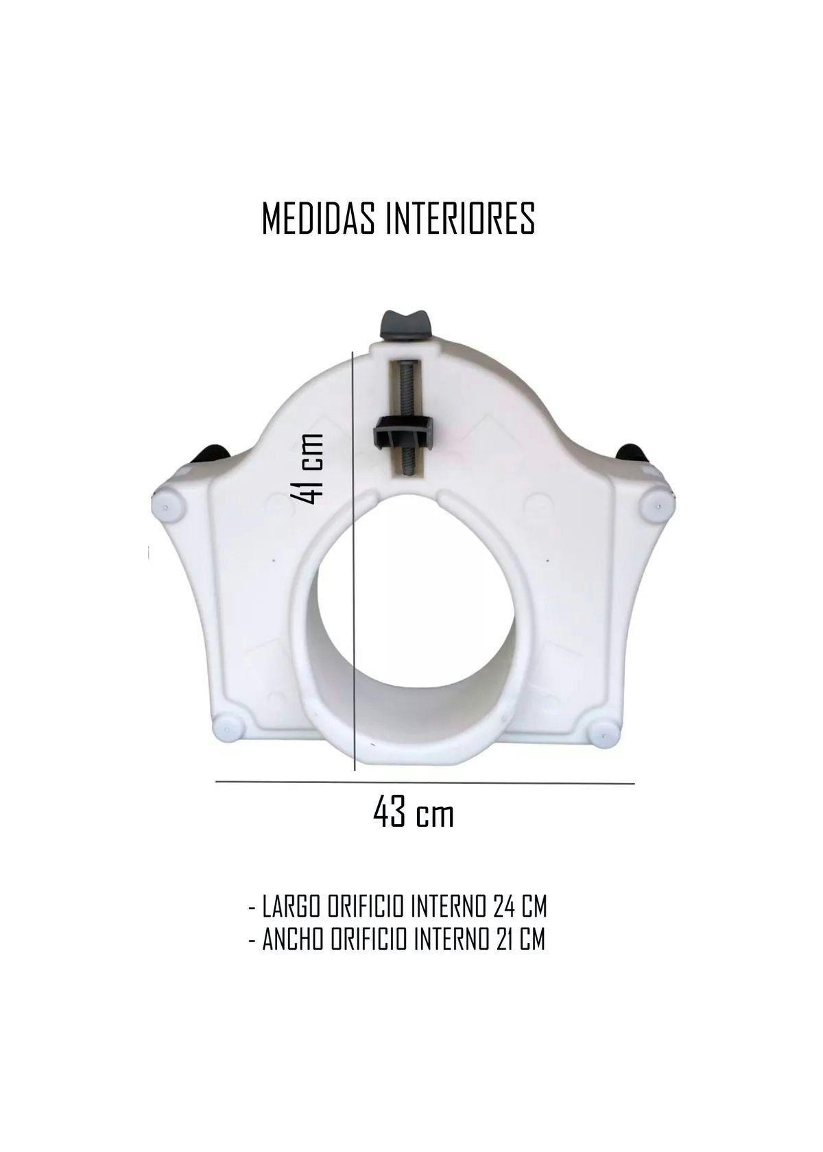 Alza Baño con apoya Brazos Desmontables Portátil-1