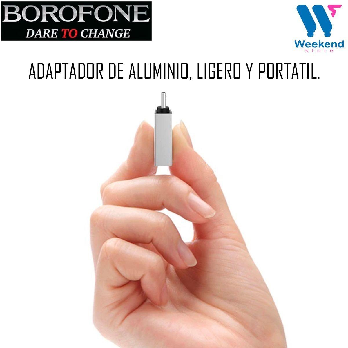 Adaptador Otg Usb- Hembra A Micro Usb Macho Borofone-2