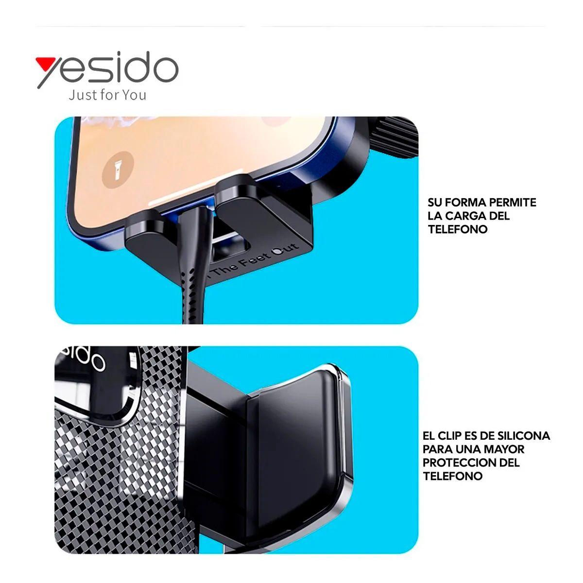 Soporte Teléfono Para Automóvil Brazo Largo Yesido C137-2