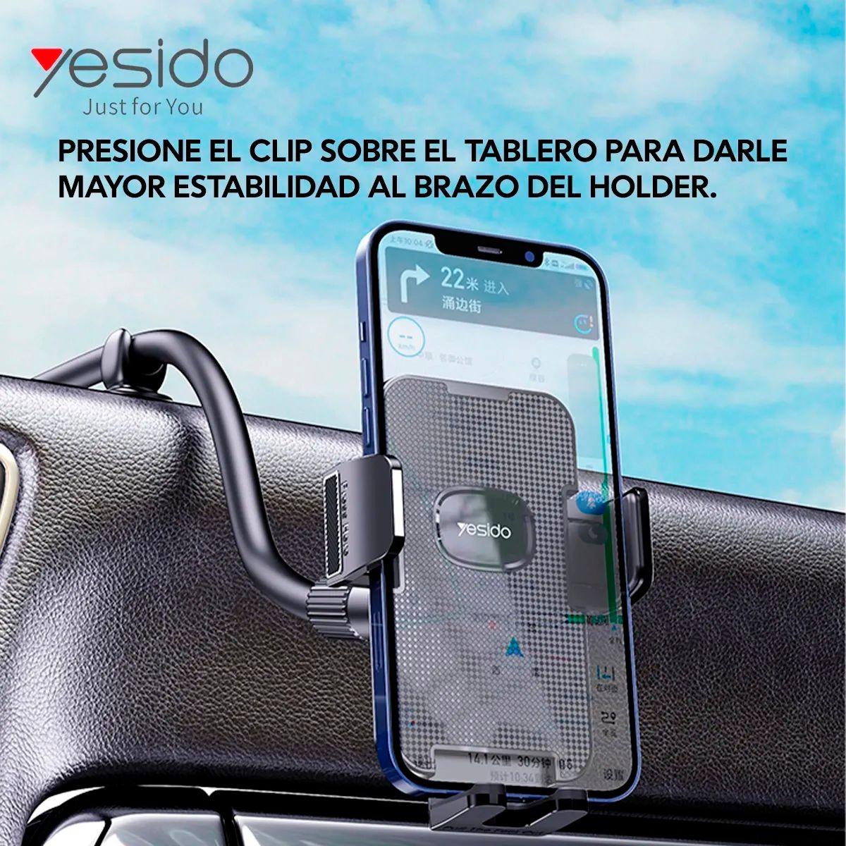 Soporte Teléfono Para Automóvil Brazo Largo Yesido C137-4