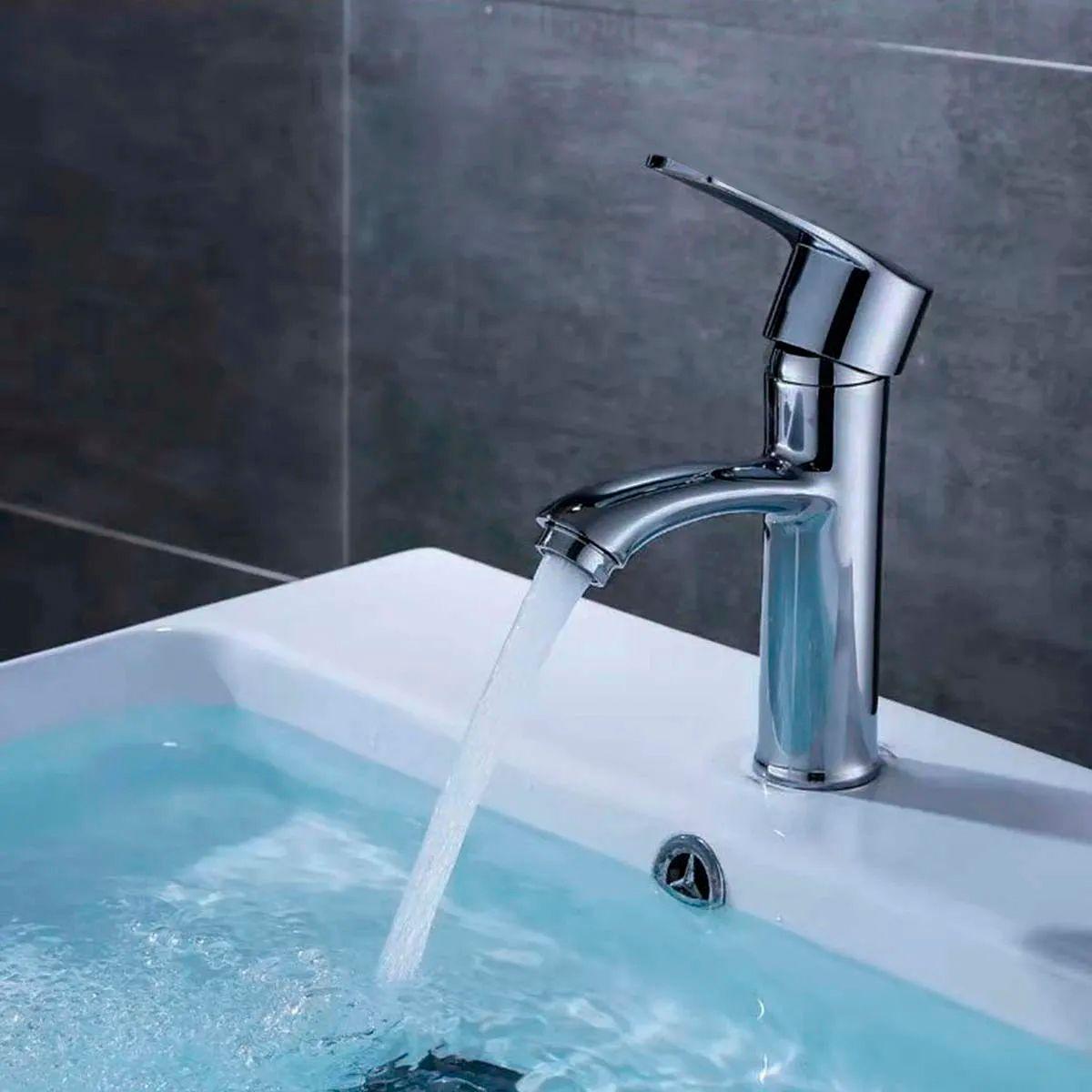 Llave Grifería Lavamanos Monomando Baño Cromado Premium-3