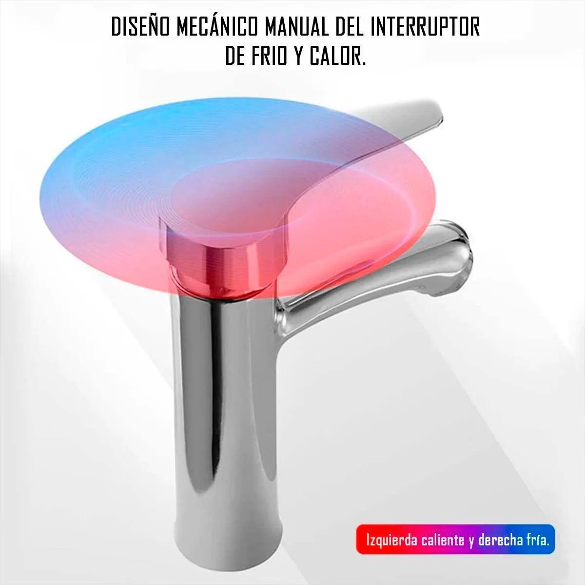 Llave Grifería Lavamanos Monomando Baño Cromado Premium-2