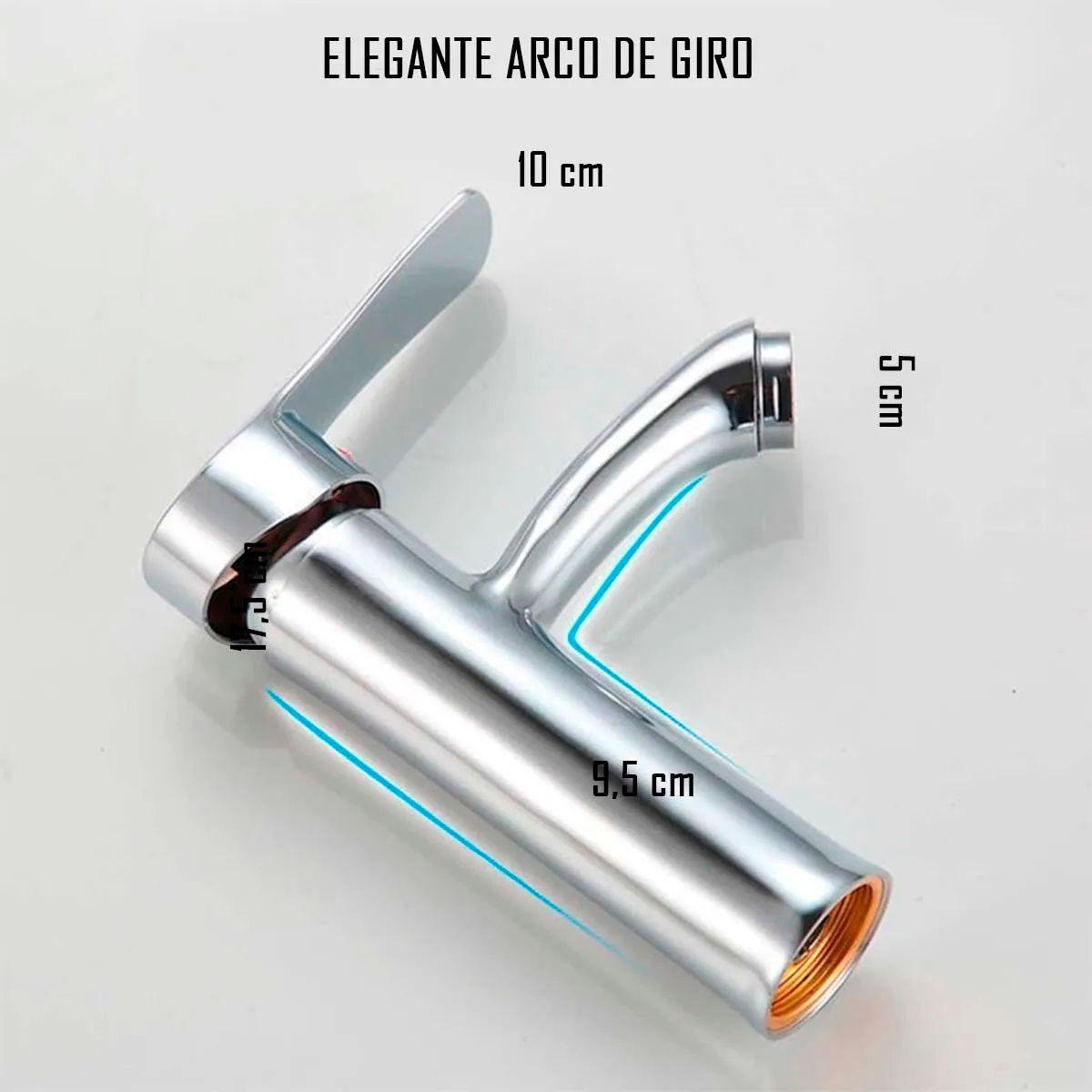 Llave Grifería Lavamanos Monomando Baño Cromado Premium-1