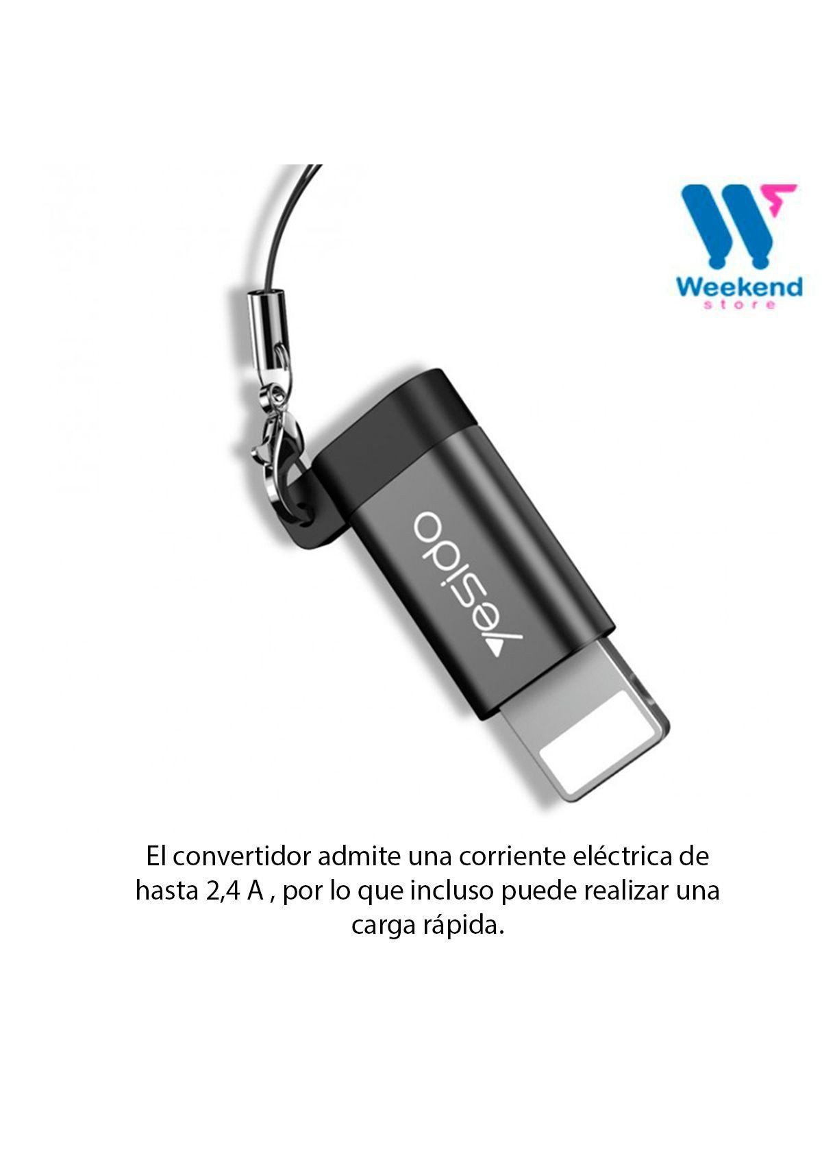Adaptador OTG YESIDO Micro-USB a Lightning (GS05)-2