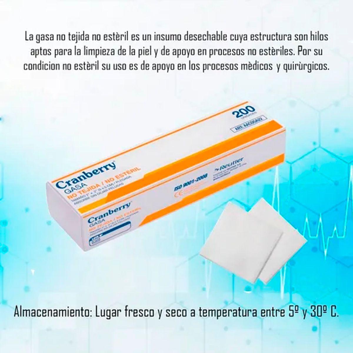Gasa No Tejida No Estéril 5x5cm Paquete De 200 Und-1