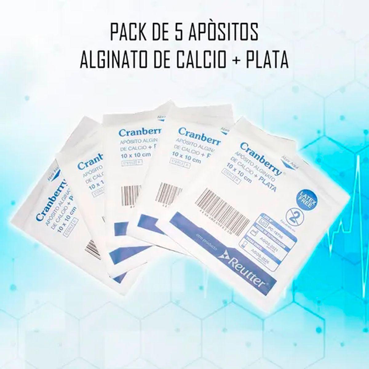 Apósito Alginato De Calcio + Plata 10x10 - Pack De 5 Und-2