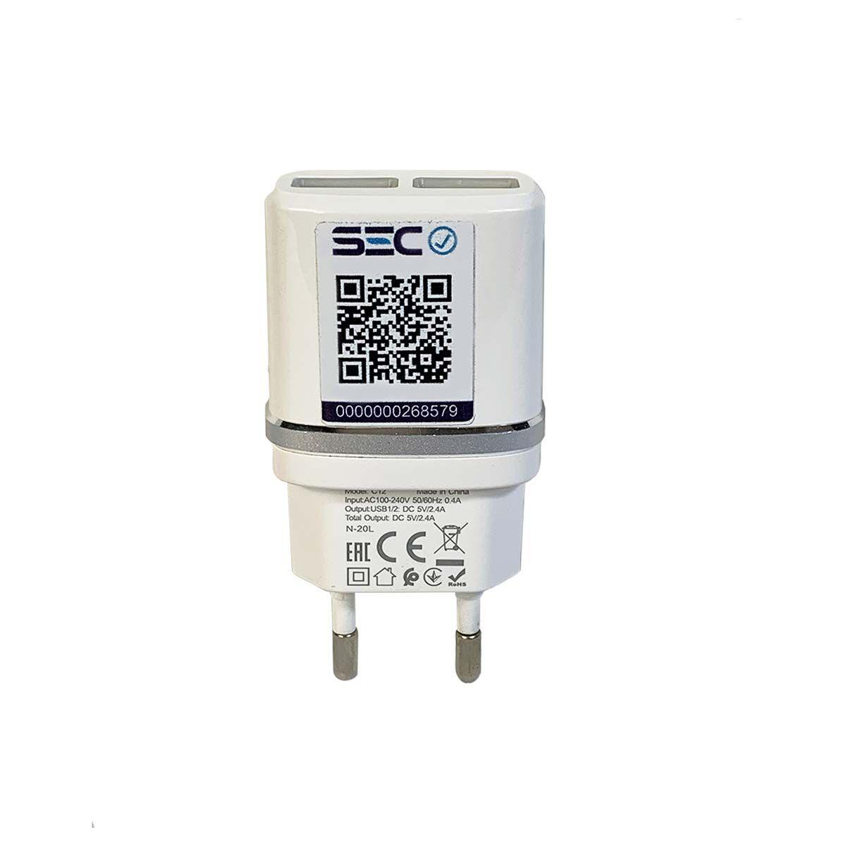 Cargador Celular Smartphone Hoco C12 Doble Usb 2.4 A-2