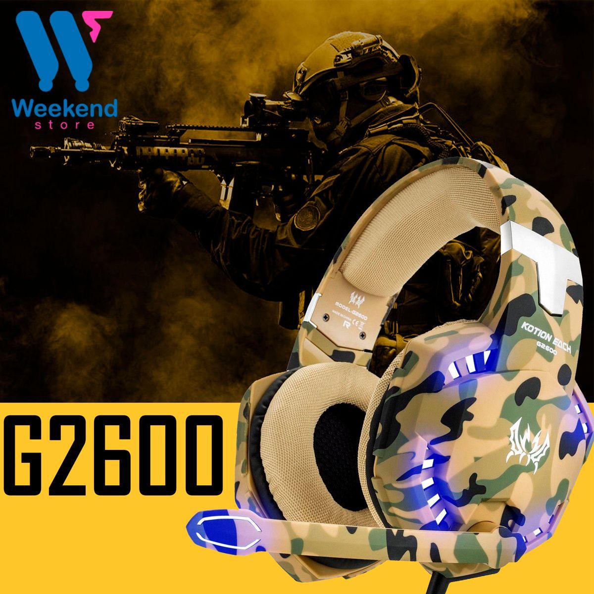 Audífono Headset Gamer Stereo Kotion Each G2600 Luz Led-6