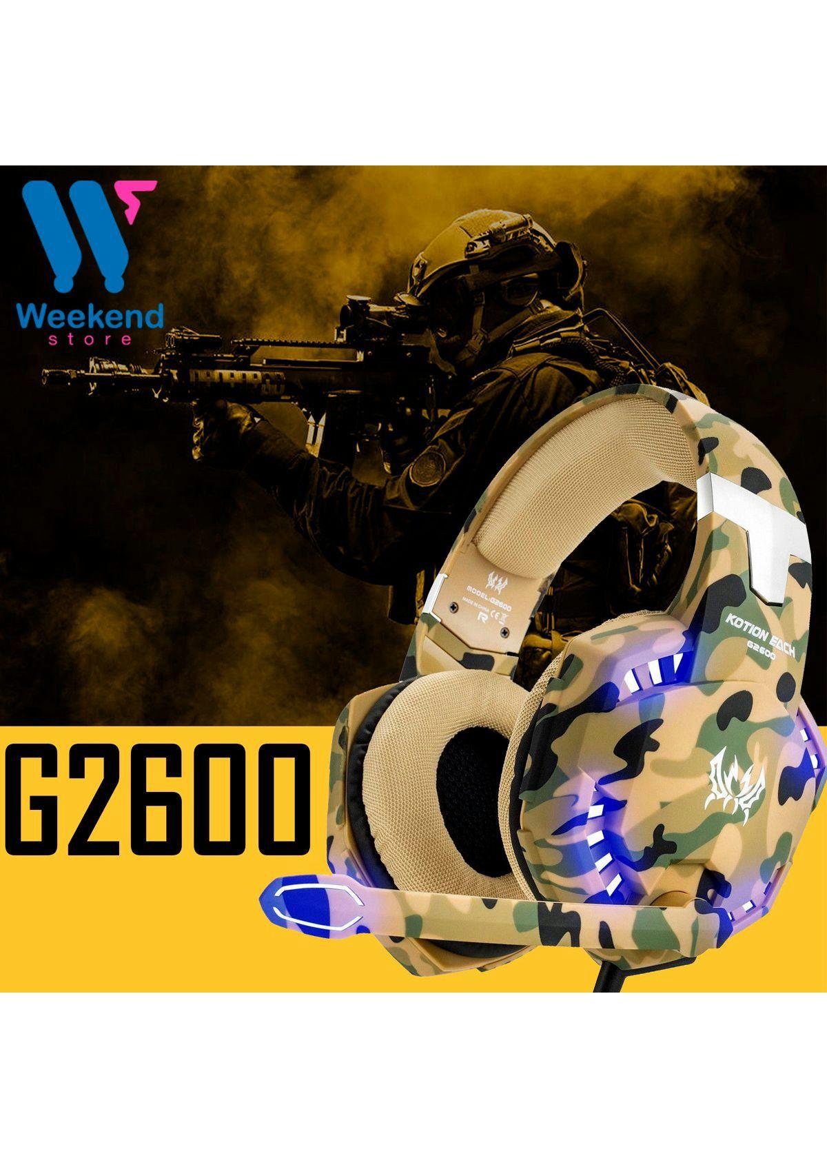 Audífono Headset Gamer Stereo Kotion Each G2600 Luz Led-6