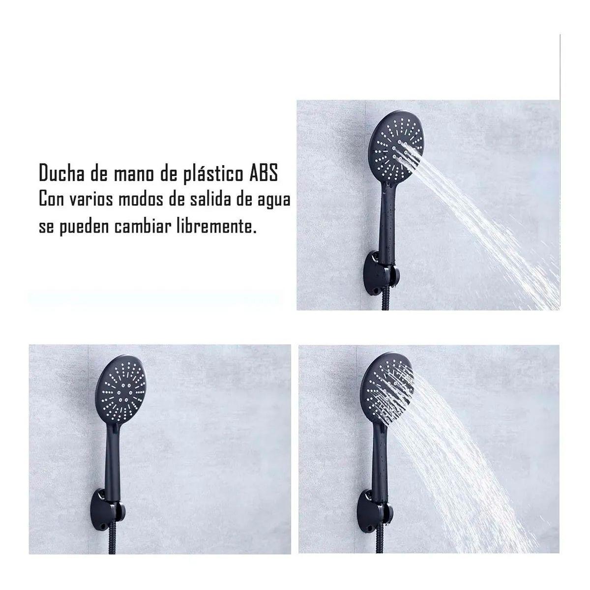 Set Llave Grifería Baño Ducha Mas Tina Monomando 3 En 1-2