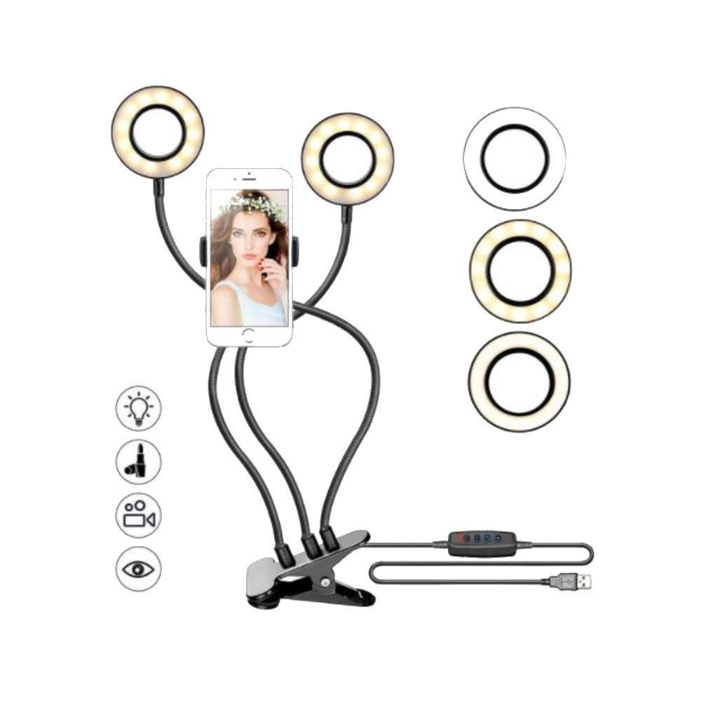 Kit 2en1 Aro Luz Fotografia Led Selfie Soporte Tik Tok-0