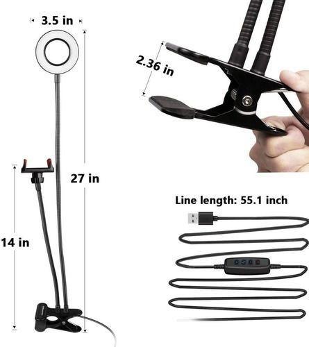 Kit 2en1 Aro Luz Fotografia Led Selfie Soporte Tik Tok-3
