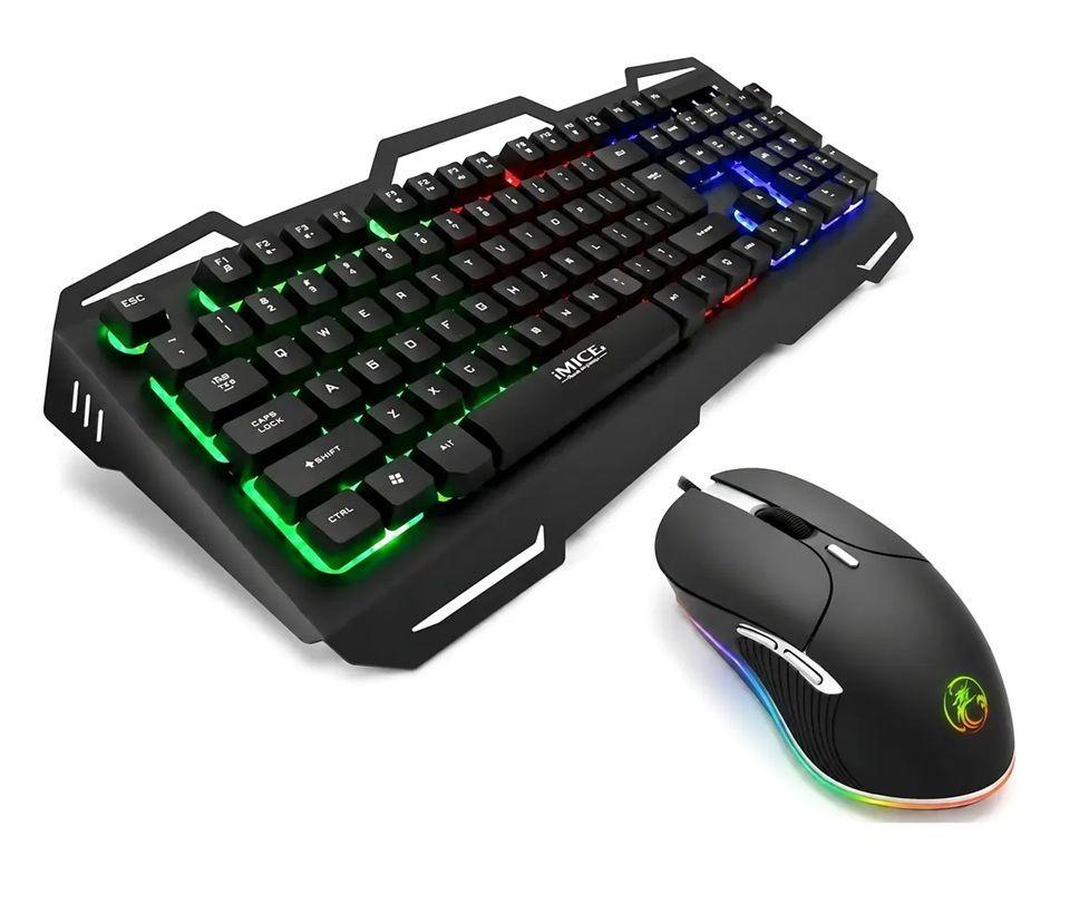 Kit Gamer Imice Teclado Ak-400 + Mouse Imice X6 6400 Dpi-0