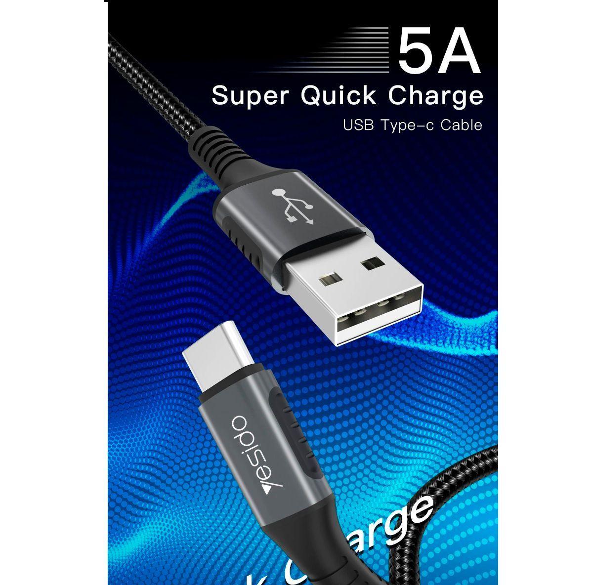 Cable para Celular Tipo C a USB Yesido CA-36 Carga Rápida-3