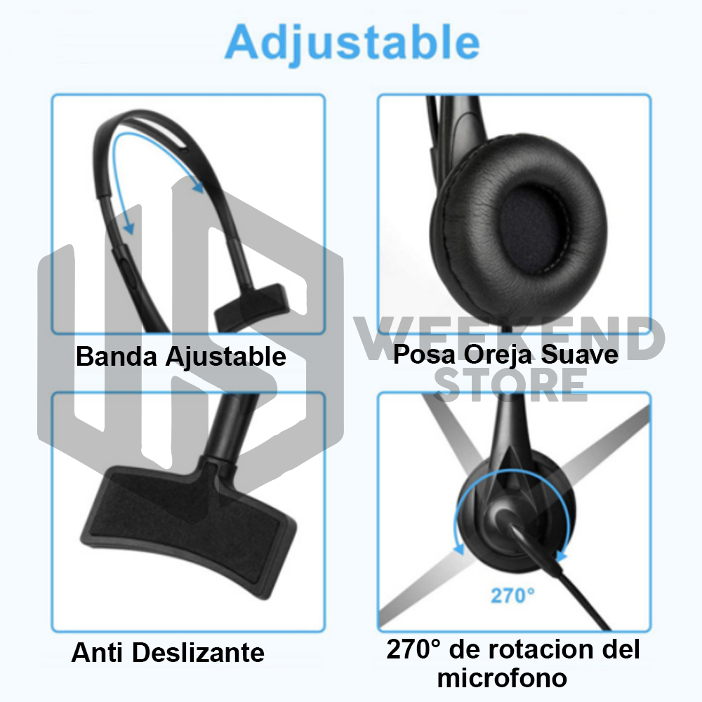 Audifono Usb Pc Notebook Con Micrófono para Teletrabajo-2