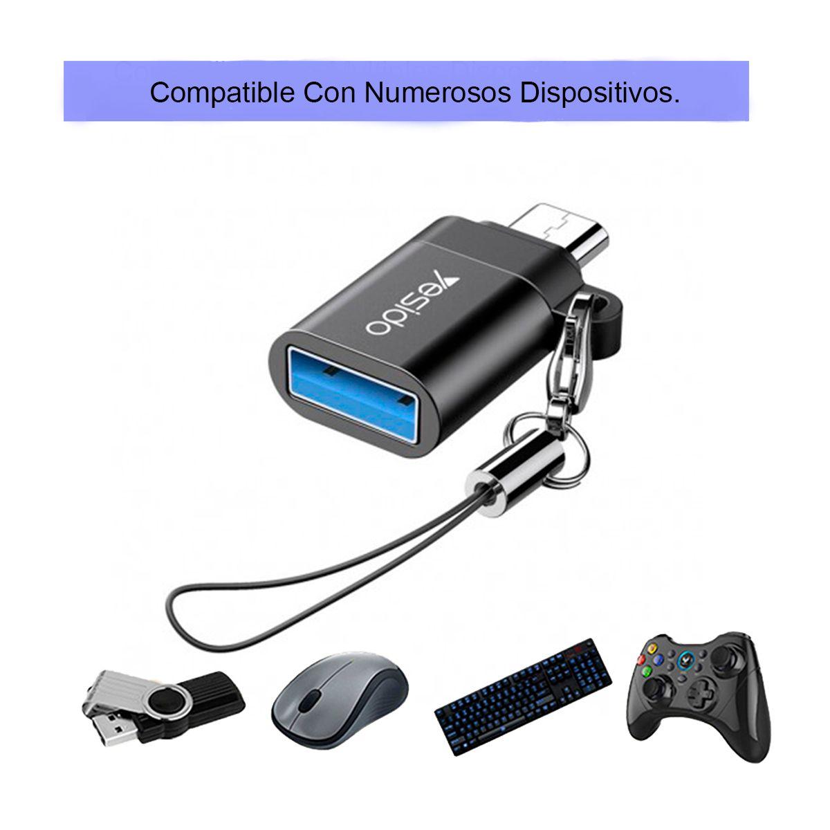 Adaptador OTG YESIDO USB a Micro USB (GS07)-1