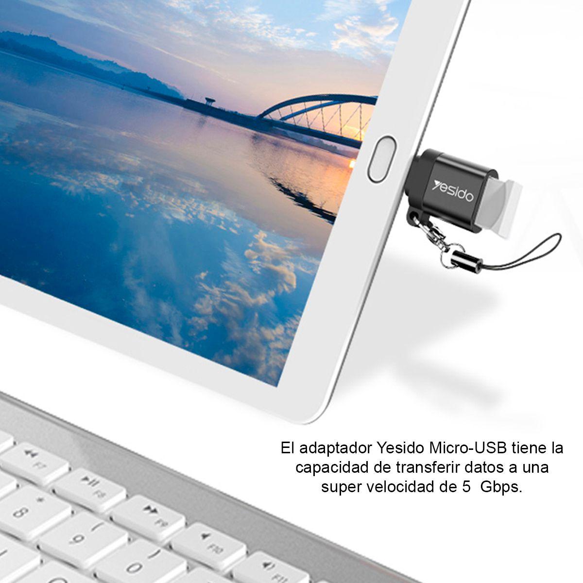 Adaptador OTG YESIDO USB a Micro USB (GS07)-2