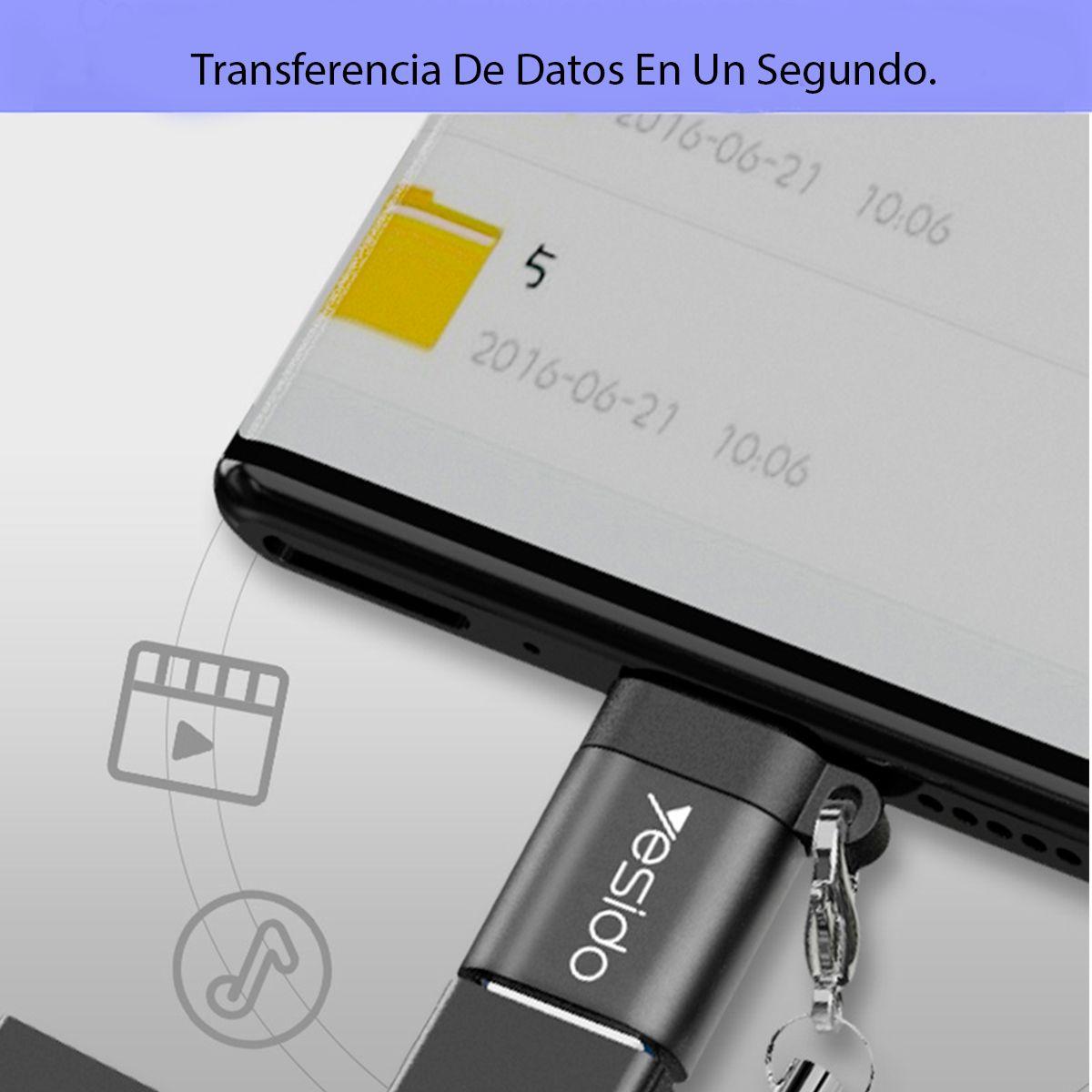 Adaptador OTG YESIDO USB a Micro USB (GS07)-3