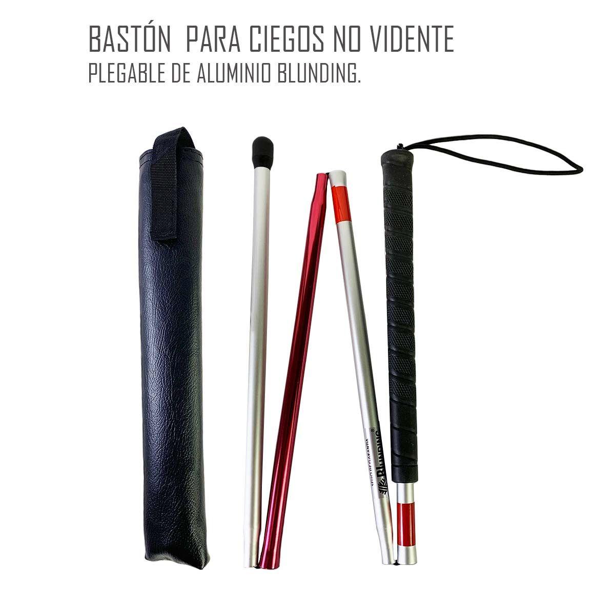 Baston Para Ciegos No Vidente Plegable De Aluminio Blunding-1