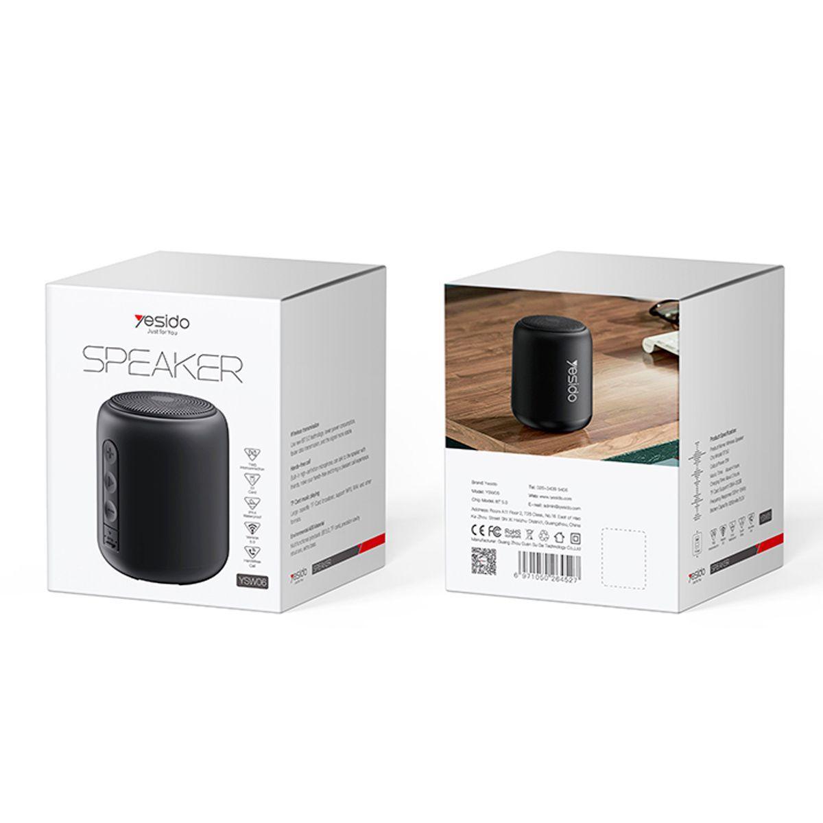 Parlante Speaker Wireless Bluetooth Musica Yesido Ysw06-2