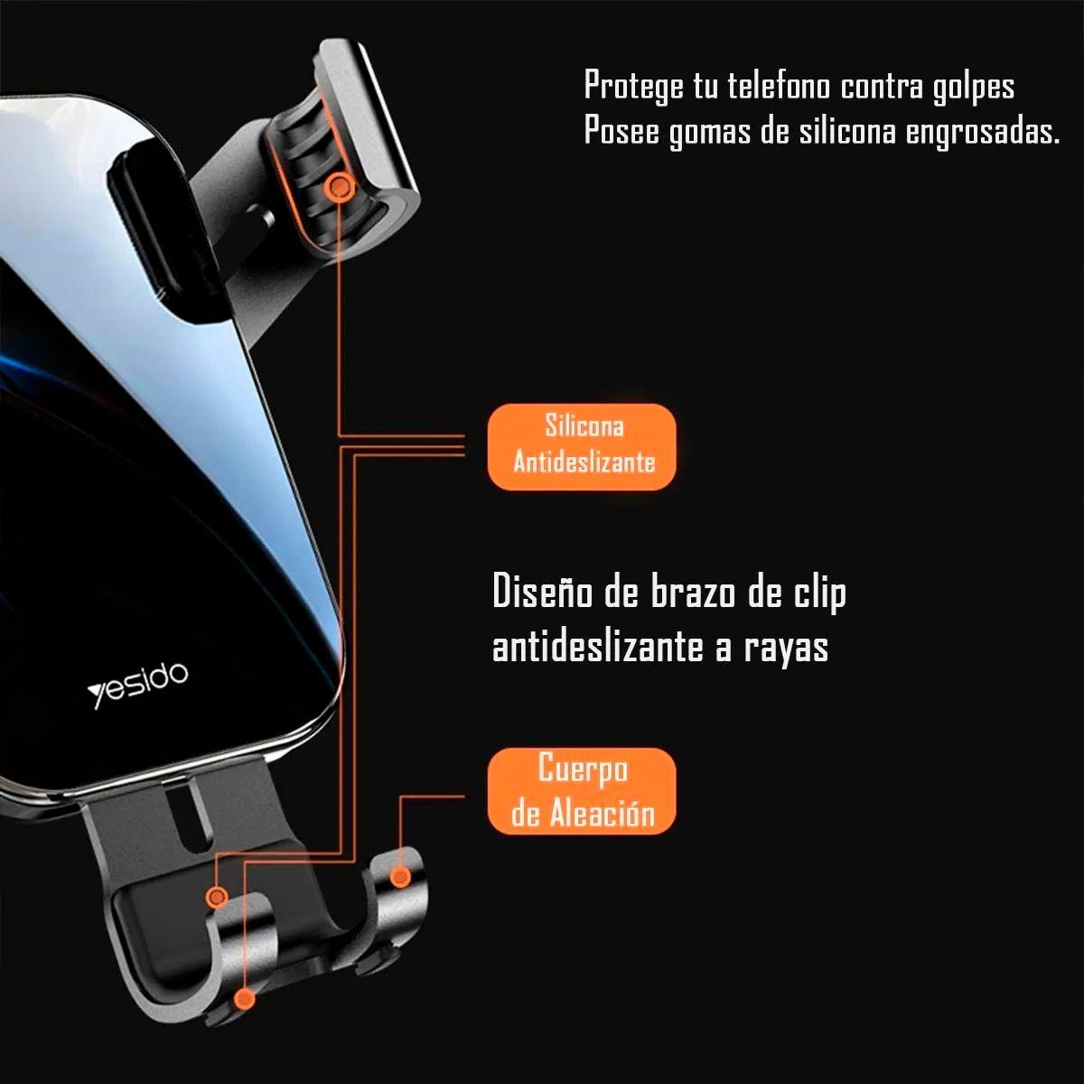 Soporte Celular Gravity Para Rejilla Para Auto Yesido C87-4