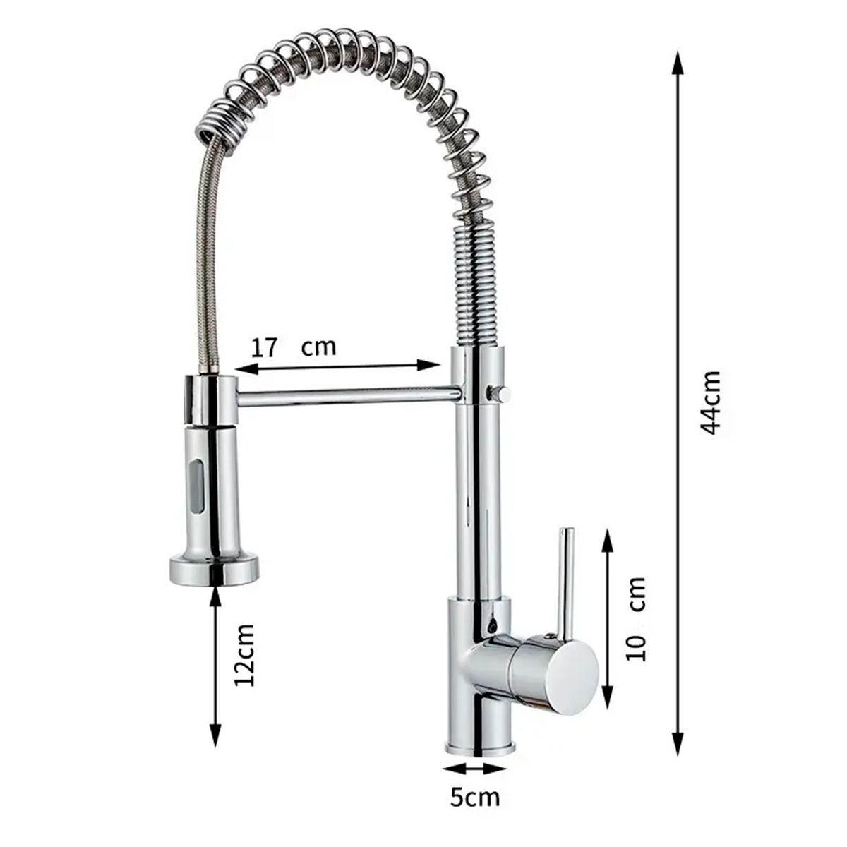 Llave Grifería Lavaplatos Simple Cuello Cisne Flexible Tap03-3