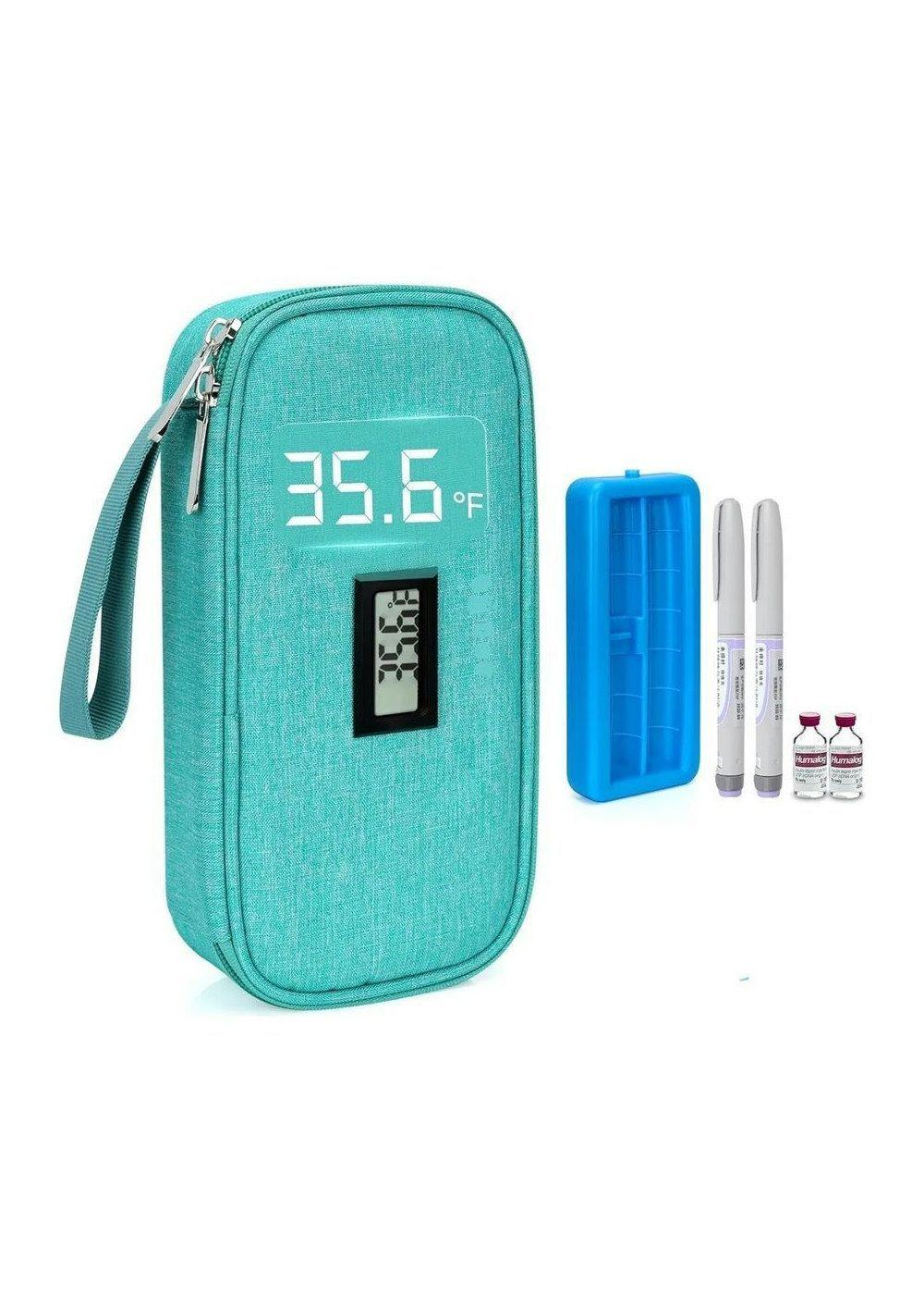 Bolso Cooler Estuche Porta Insulina Refrigerante Verde-0