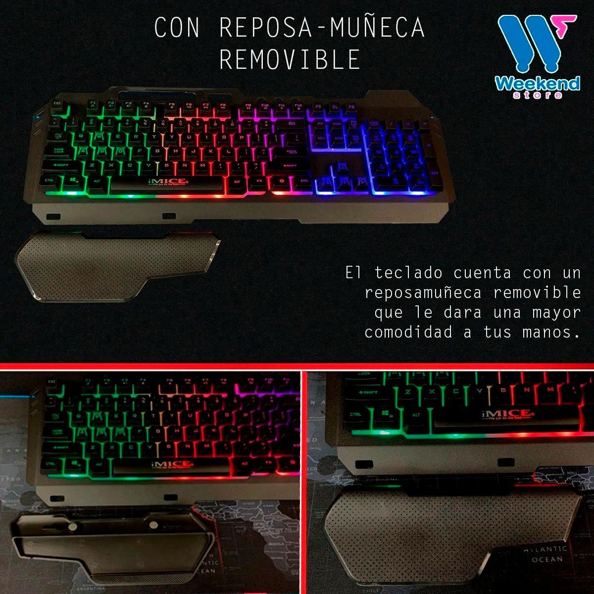 Teclado Gamer Imice Gk-700 Rgb Con Reposa Mano Gaming-7