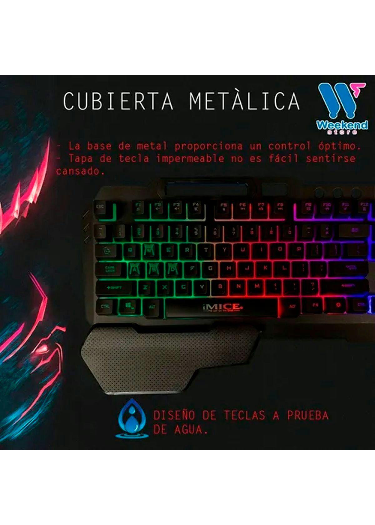 Teclado Gamer Imice Gk-700 Rgb Con Reposa Mano Gaming-5