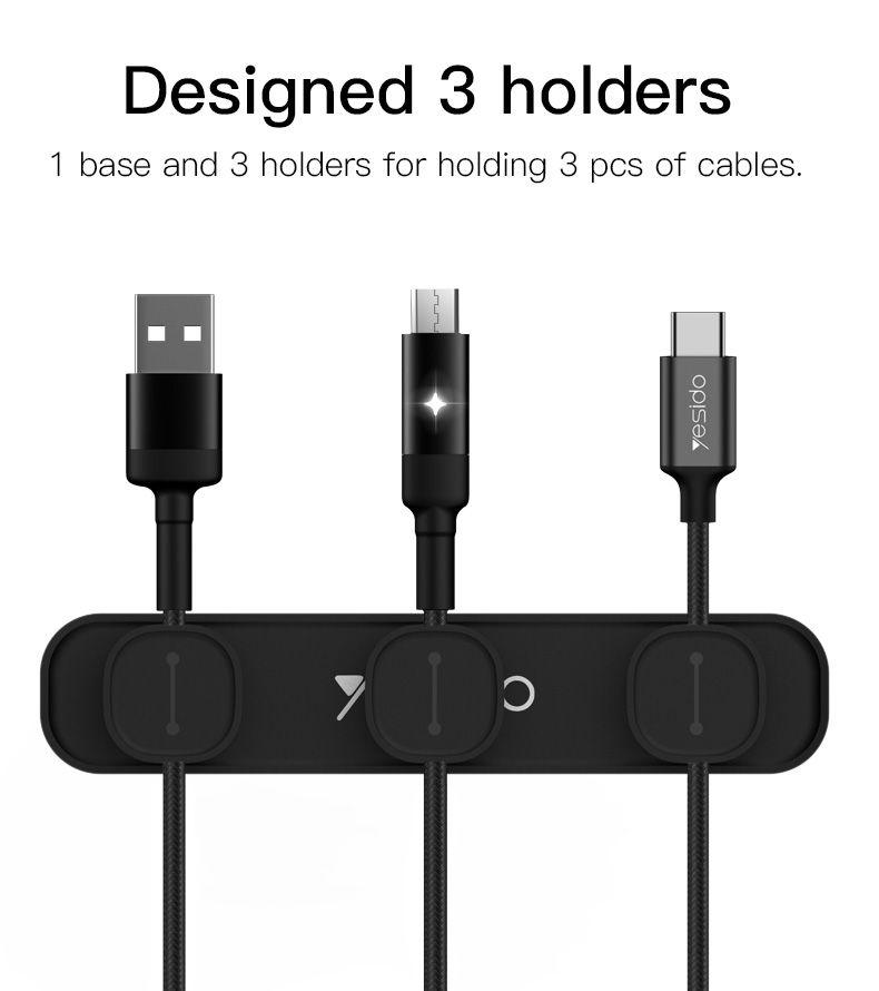 Organizador Magnético para cable Yesido YCC01-3