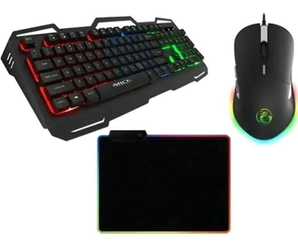 Kit Gamer Imice Teclado Ak-400 + Mouse X6 3200dpi+ Pad Rgb S-0
