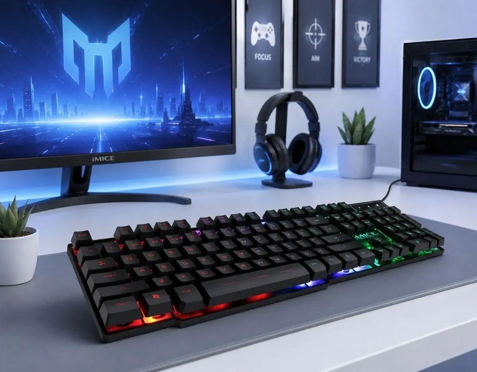 Kit Gamer Imice Teclado Ak-400 + Mouse X6 3200dpi+ Pad Rgb S-4